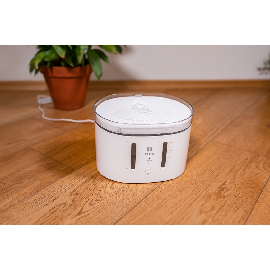 TESLA Smart - Fontana smart per animali domestici con sterilizzazione UV 2 l 5V Wi-Fi