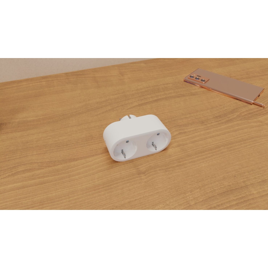 TESLA Smart - Presa doppia Smart 3690W/230V/16A Wi-Fi Tuya