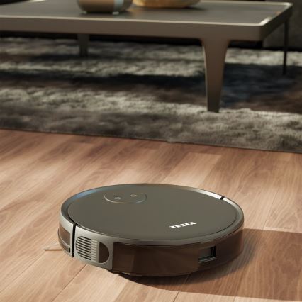 TESLA Smart - Aspirapolvere robot intelligente 2 in 1 2000 mAh Wi-Fi nero + telecomando