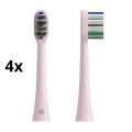TESLA Smart - SET 4x Testine di ricambio per spazzolino sonico TS400 rosa