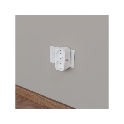 TESLA Smart - Smart divisore di presa 2x16A/230V Tipo F Wi-Fi Tuya