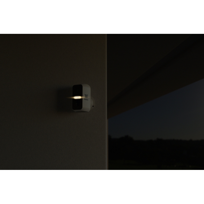 TESLA Smart - Telecamera smart per esterni con sensore 2K 1296p 9600 mAh 5V Wi-Fi IP65