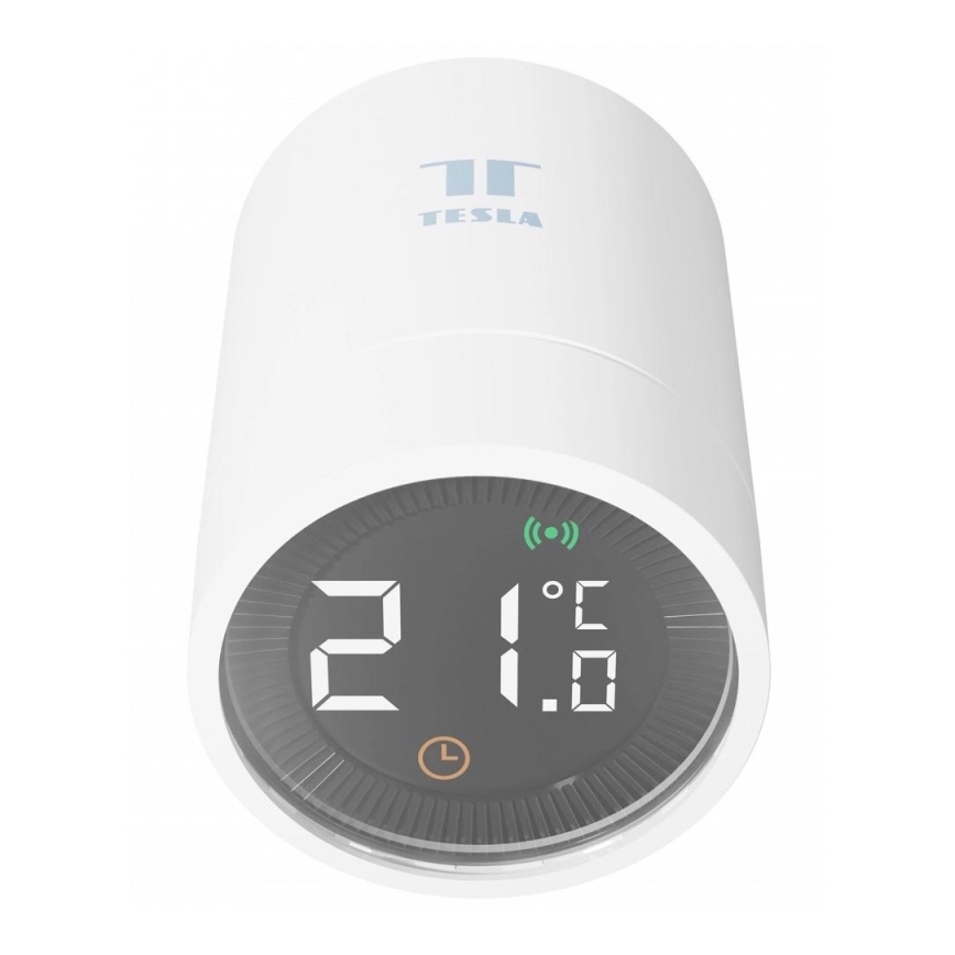 TESLA Smart - Testa termostatica wireless intelligente con display LCD 2xAA