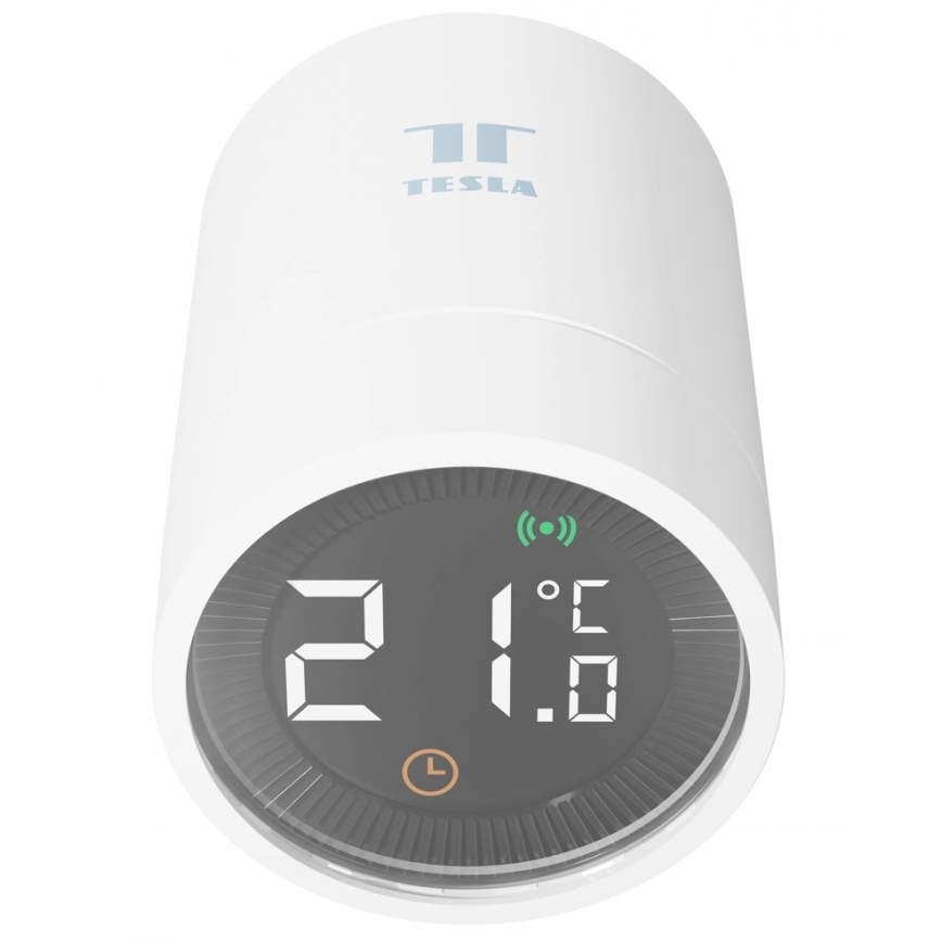 TESLA Smart - Testa termostatica wireless intelligente con display LCD 2xAA