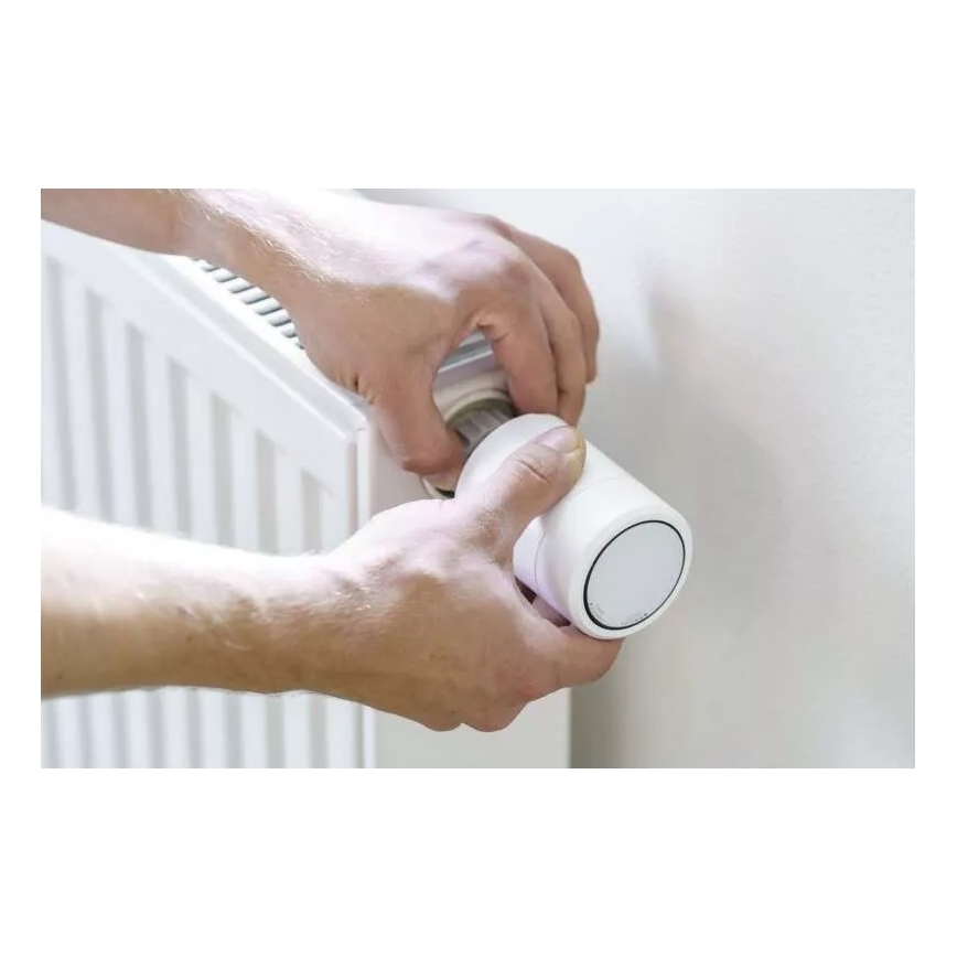 Testa termostatica intelligente con display LCD GoSmart M30x1,5 2xAA/1,5V Tuya