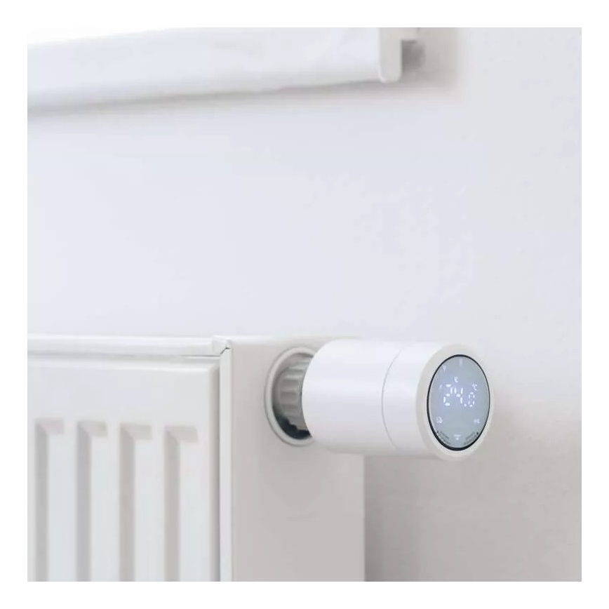 Testa termostatica intelligente con display LCD GoSmart M30x1,5 2xAA/1,5V Tuya