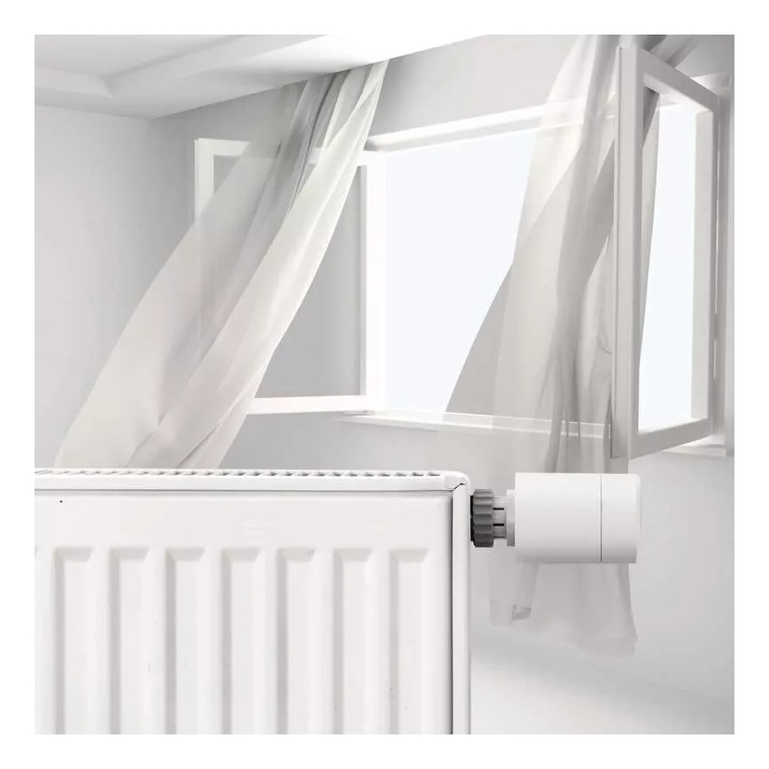 Testa termostatica intelligente con display LCD GoSmart M30x1,5 2xAA/1,5V Tuya