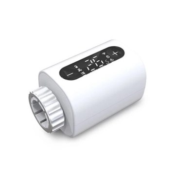 Testa termostatica intelligente Tuya Wi‑Fi, alimentata da 3 batterie AA