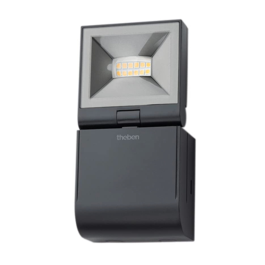 theben - Proiettore LED da parete LED/10W/230V nero IP55