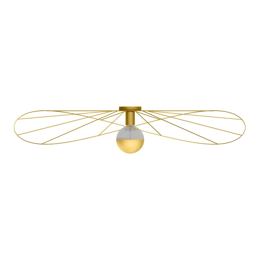 Thoro TH.014 - Lampadario a plafone ESKOLA 1xE27/60W/230V oro
