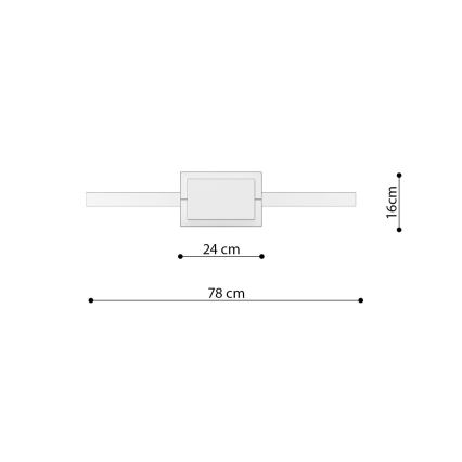 Thoro TH.175 - Lampadario LED a sospensione con filo RIO LED/50W/230V CRI 90 3000K diametro 78 cm oro