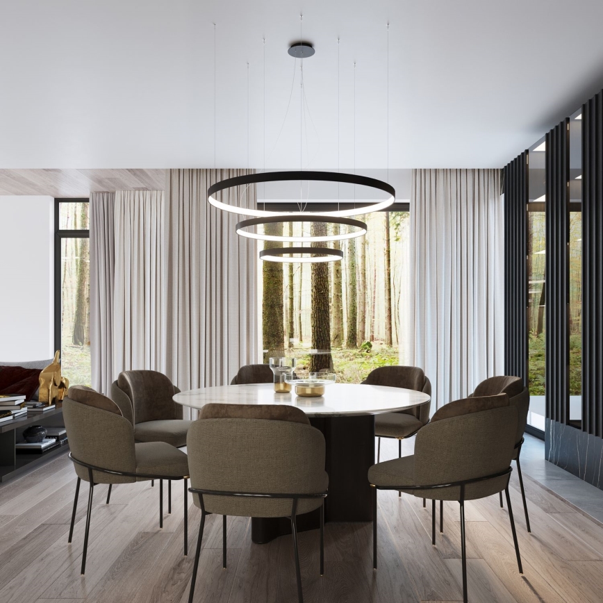 Thoro TH.176 - Lampadario LED a sospensione con filo RIO LED/80W/230V CRI 90 3000K bianco