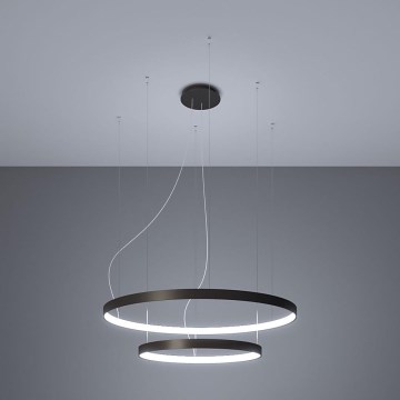 Thoro TH.212 - Lampadario LED a sospensione con filo RIO LED/80W/230V CRI 95 4000K nero