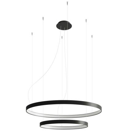 Thoro TH.212 - Lampadario LED a sospensione con filo RIO LED/80W/230V CRI 95 4000K nero