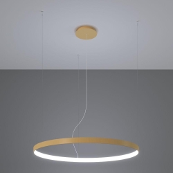 Thoro TH.217 - Lampadario LED a sospensione con filo RIO LED/30W/230V CRI95 4000K diametro 55 cm oro
