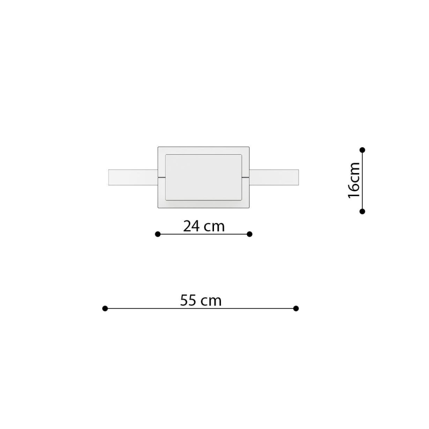 Thoro TH.221 - Lampadario LED a sospensione con filo RIO LED/30W/230V CRI 95 4000K diametro 55 cm oro