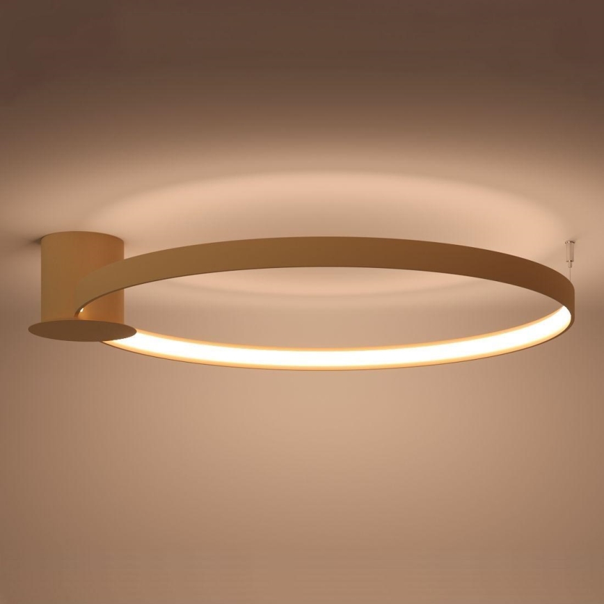 Thoro TH.224 - Plafoniera LED RIO LED/50W/230V CRI 90 3000K diametro 78 cm oro