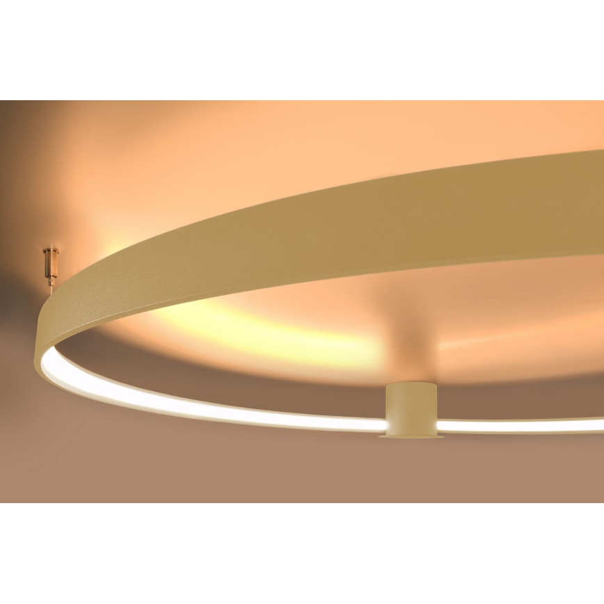 Thoro TH.224 - Plafoniera LED RIO LED/50W/230V CRI 90 3000K diametro 78 cm oro