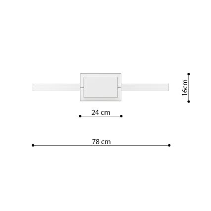 Thoro TH.249 - Lampadario LED a sospensione con filo RIO LED/50W/230V CRI90 4000K diametro 78 cm cromo