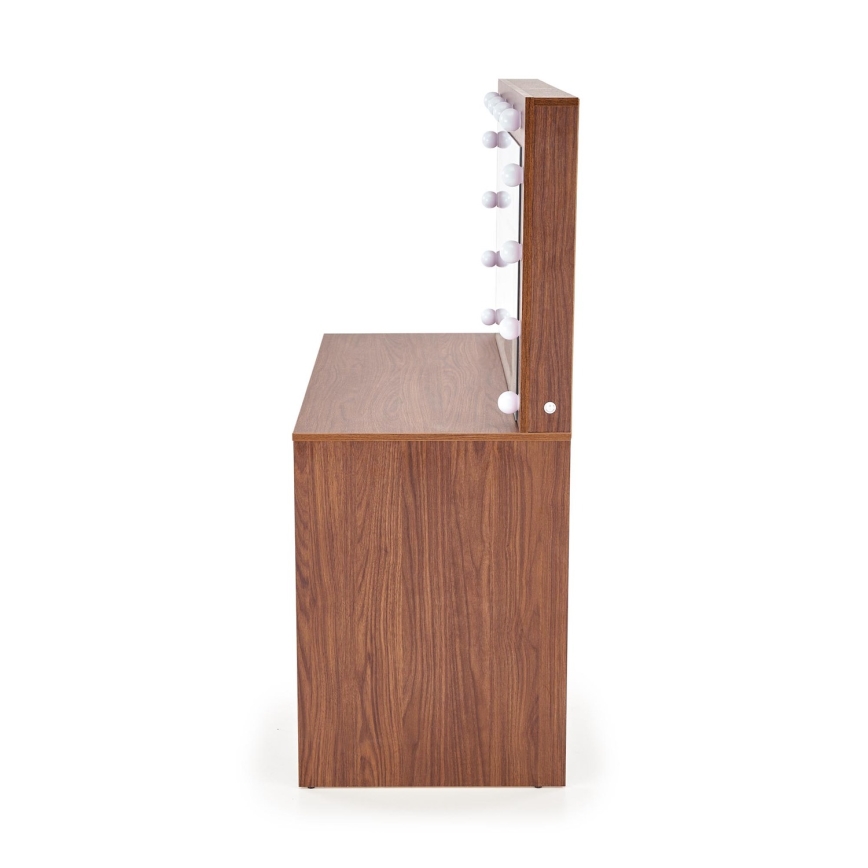 Toeletta AMORIO 120x55 cm cachemire/finitura noce