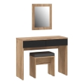Toeletta ERO con pouf marrone/nero