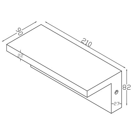 Top Lampada - Applique a LED da esterno ELON LED/10W/230V 4000K IP54