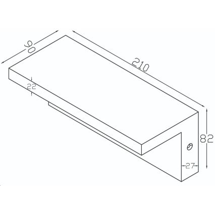 Top Lampada - Applique a LED da esterno ELON LED/10W/230V 4000K IP54