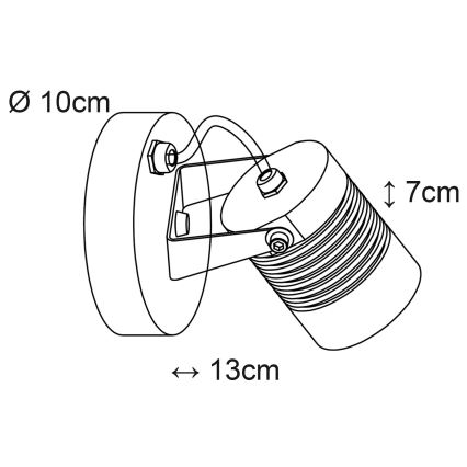 Top Lampada - Applique a LED da esterno IBIZA LED/5W/230V IP54