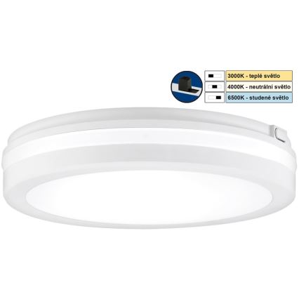 Top Lampada - Lampada LED da bagno COMET LED/15W/230V 3000/4000/6500K IP54 diametro 20 cm bianco