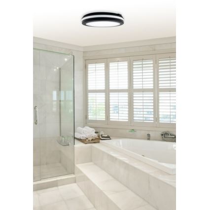 Top Lampada - Lampada LED da bagno COMET LED/24W/230V 3000/4000/6500K IP54 diametro 30 cm nero