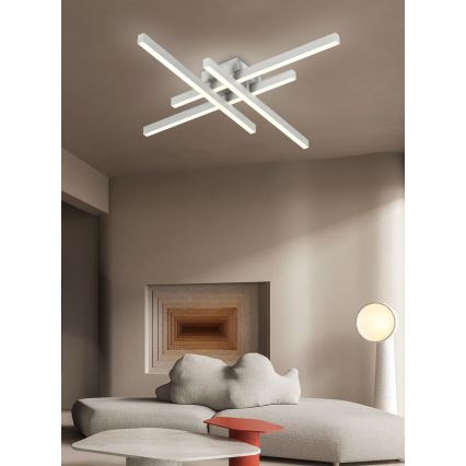 Top Lampada - Lampadario a plafone LED dimmerabile CROSS LED/50W/230V 3000-6500K + telecomando