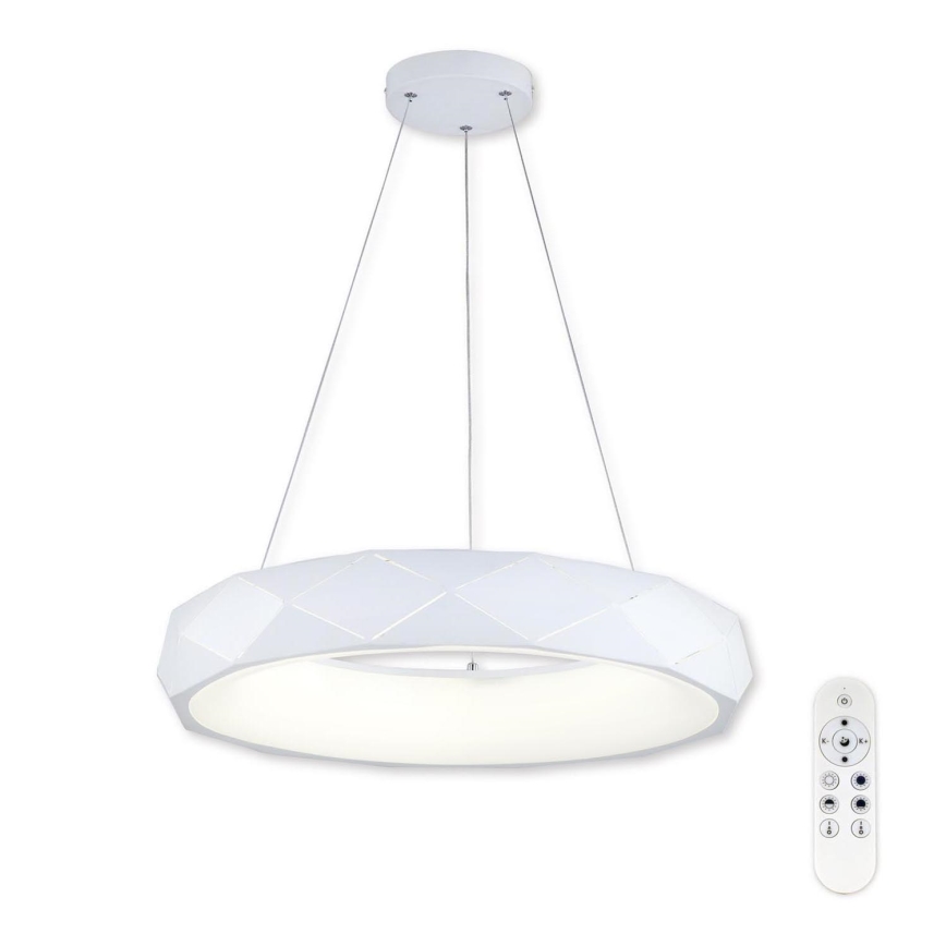 Top Lampada - Lampadario a sospensione con filo LED dimmerabile APOLO LED/45W/230V bianco + telecomando