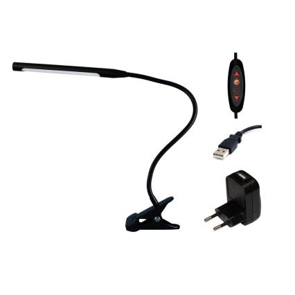 Top Lampada Lara C - Lampada LED dimmerabile con clip LARA USB LED/5W/230V