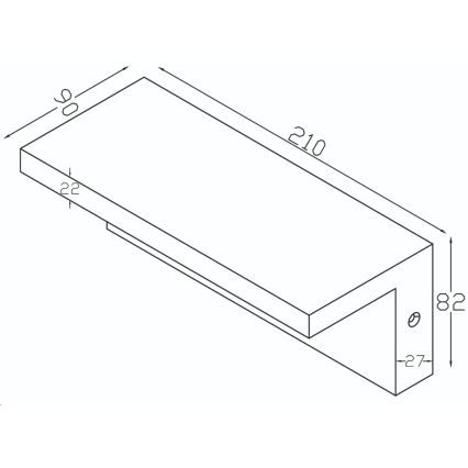 Top Lampada - LED Applique da esterno con sensore ELON LED/10W/230V 4000K IP54