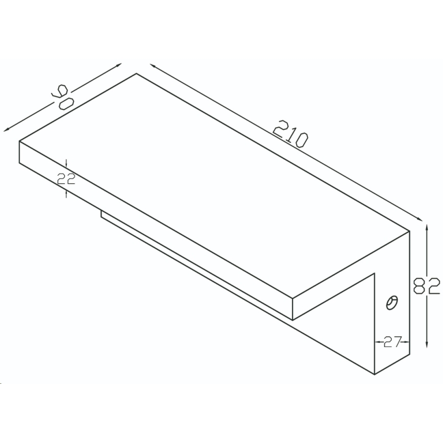 Top Lampada - LED Applique da esterno con sensore ELON LED/10W/230V 4000K IP54