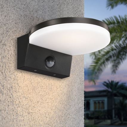 Top Lampada - LED Applique da esterno con sensore NOVARA LED/15W/230V IP65 nero