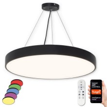 Top Lampada - LED RGB Lampadario dimmerabile a sospensione con filo METAL LED/60W/230V Wi-Fi Tuya nero + telecomando