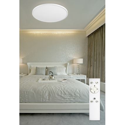 Top Lampada - Plafoniera LED dimmerabile REVIT LED/70W/230V 3000-6500K diametro 75 cm bianco + telecomando