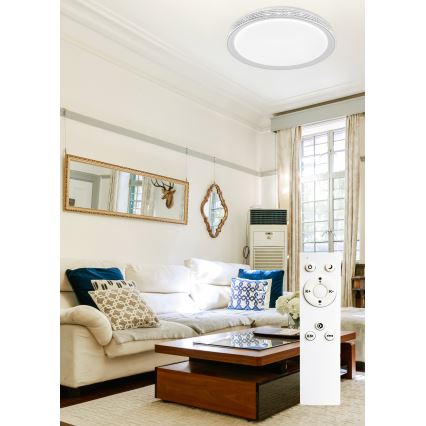 Top Lampada - Plafoniera LED dimmerabile SAFIR LED/51W/230V 3000-6500K diametro 48 cm + telecomando