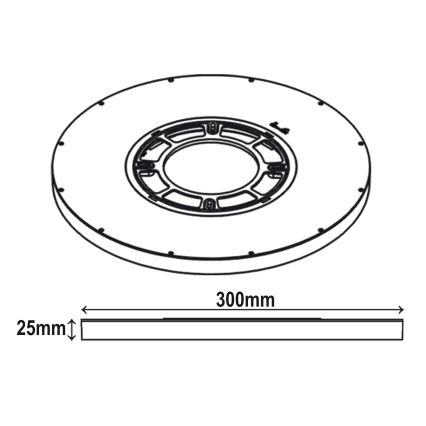 Top Lampada - Plafoniera LED REVIT LED/24W/230V 3000/4000/6500K diametro 30 cm bianco