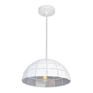 Top Light Apolo 40B - Lampadario su fune 1xE27/40W/230V bianco/argento