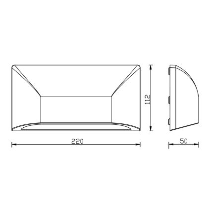 Top Light - Applique LED da esterno LED/6W/230V IP65