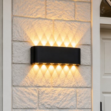 Top Light - Applique LED da esterno RAY LED/10W/230V 3000/4000/6500K IP54 nero