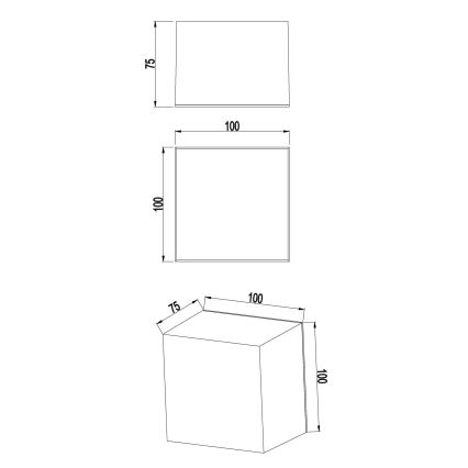 Top Light - Applique LED per bagno BOXTER LED/5W/230V 4000K IP65