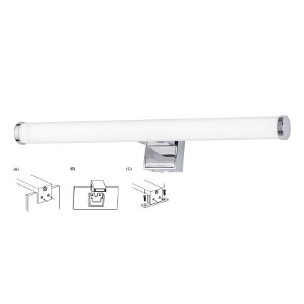 Top Light - Illuminazione a LED per specchi da bagno OREGON LED/7W/230V 40 cm IP44