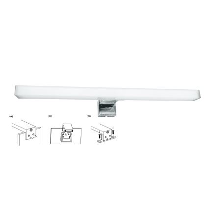 Top Light - Illuminazione a LED per specchi da bagno OREGON LED/7W/230V 40 cm IP44