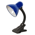 Top Light - Lampada con Clip 1xE27/60W/230V blu