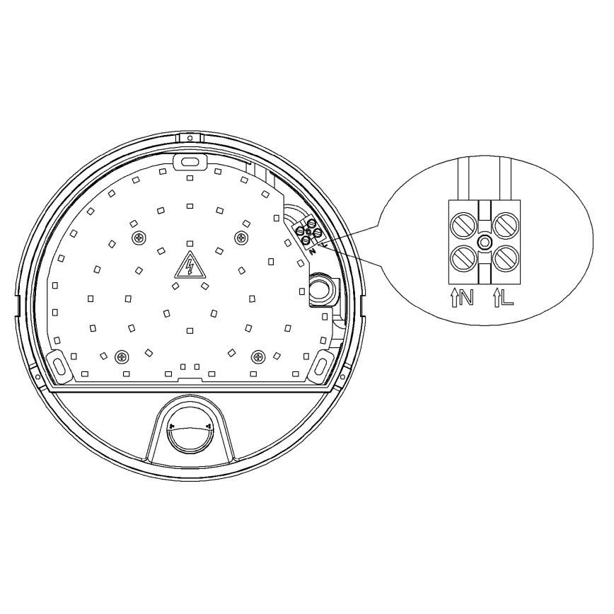 Top Light - Applique da esterno a LED con sensore di movimento e crepuscolare BARI LED/15W/230V 4000K IP54