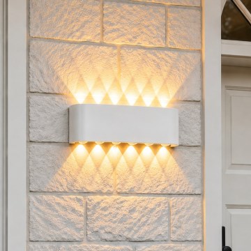 Top Light - Lampada da parete per esterni a LED RAY LED/10W/230V 3000/4000/6500K IP54 bianca