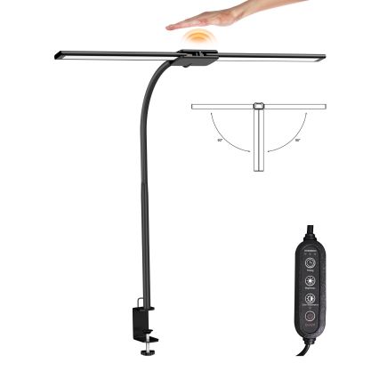Top Light - Lampada da scrivania dimmerabile a LED con morsetto LYRA LED/18W/230V 3000-6500K nera
